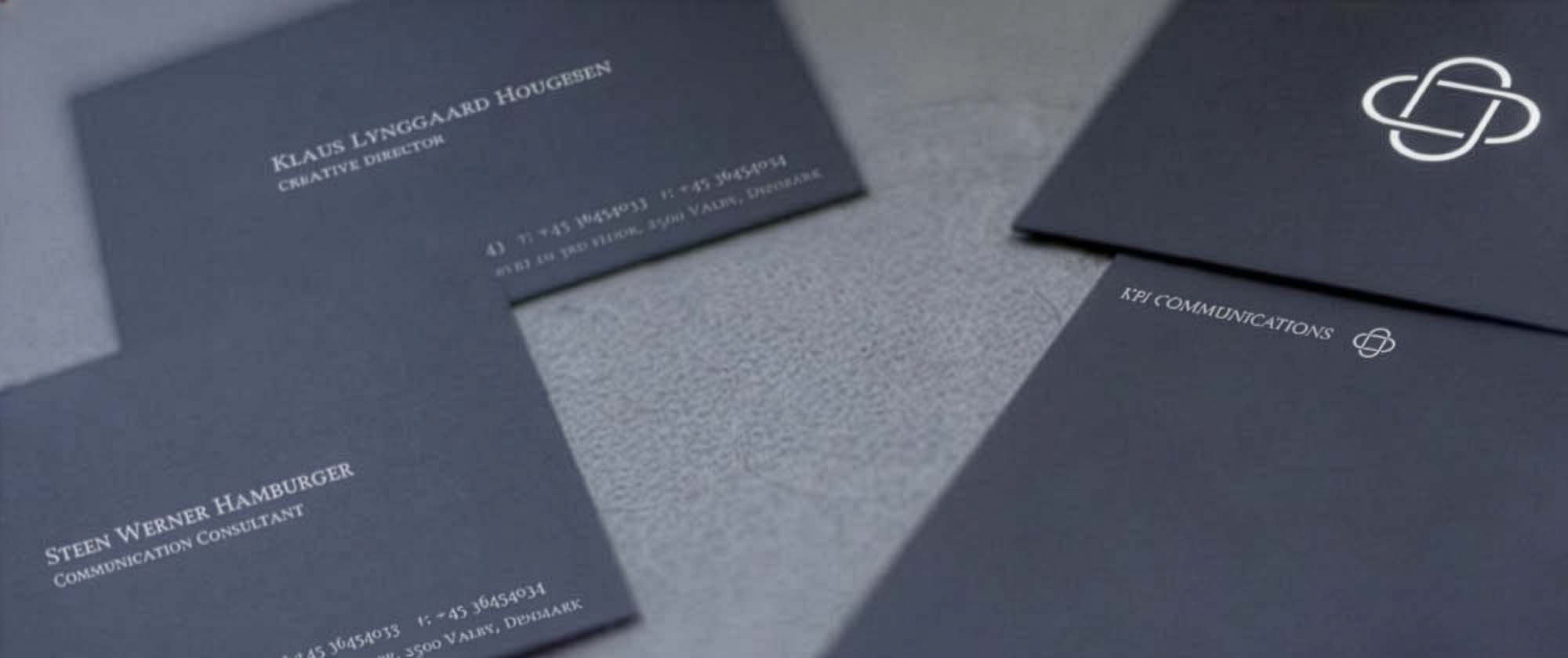 KPI: identity stationary silkscreen on plike paper