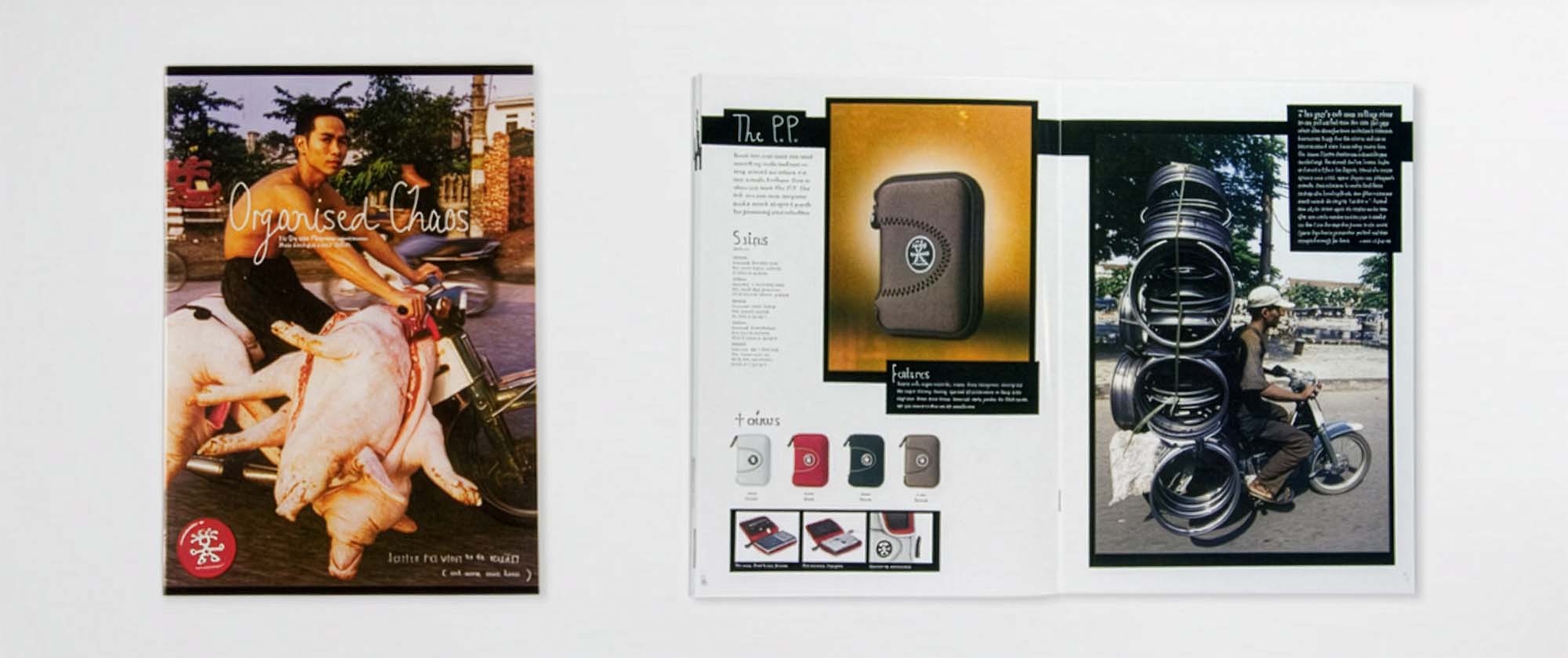 Crumpler Bags: print material and photo style