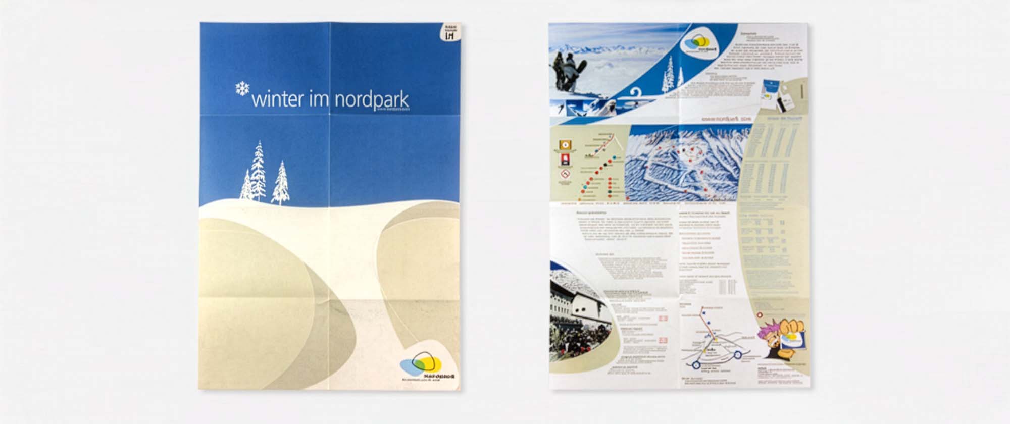 Nordpark: poster graphic and flyer