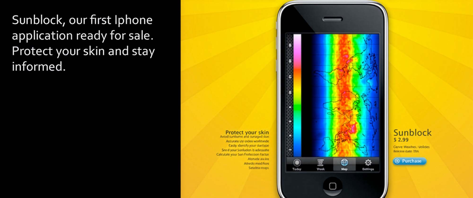 Sunblock: UV map and application tabs