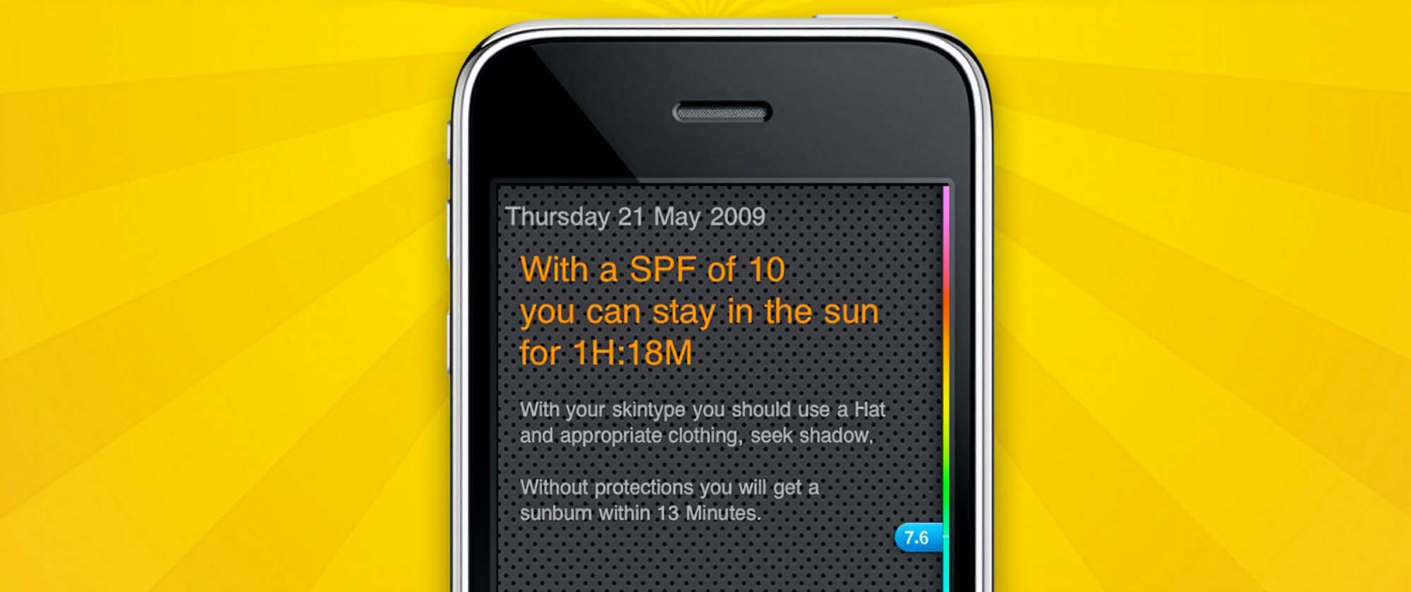 Sunblock: Application advice detail