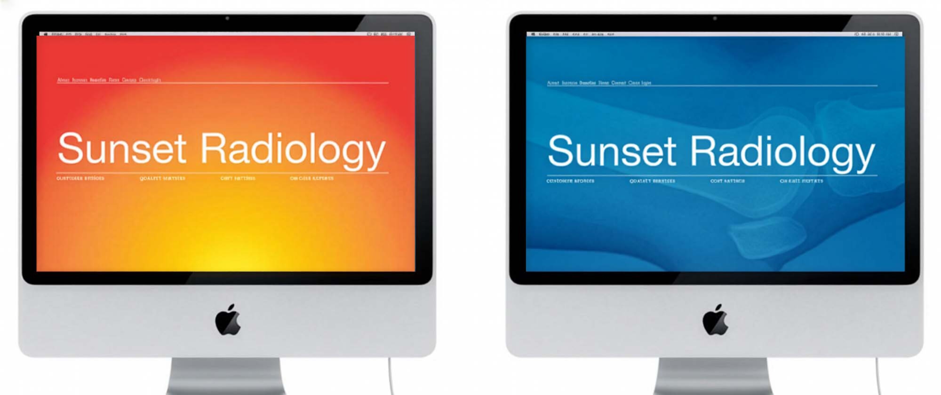 Sunset Radiology: Time-dependent orange background