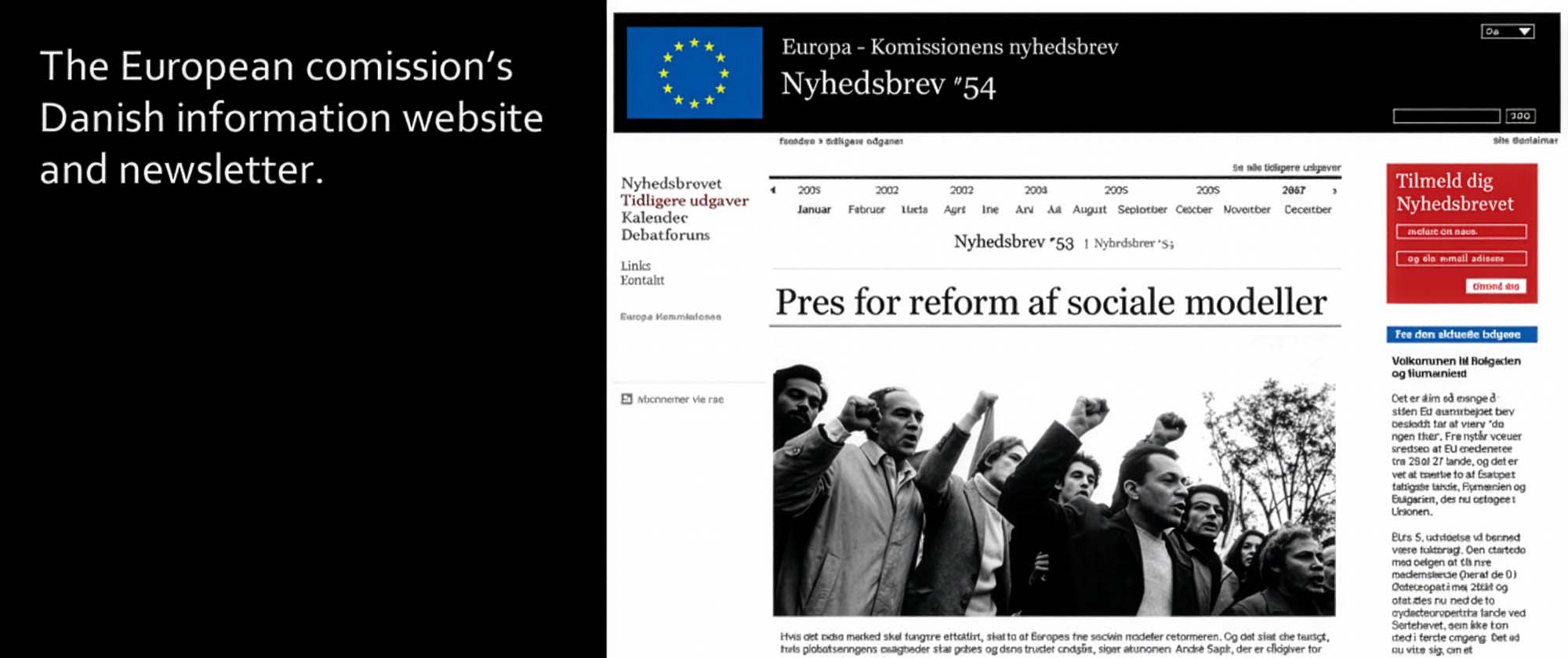 The European Commission: Website archive view