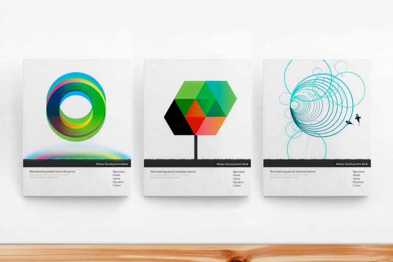 African Development Bank: Three report cover designs