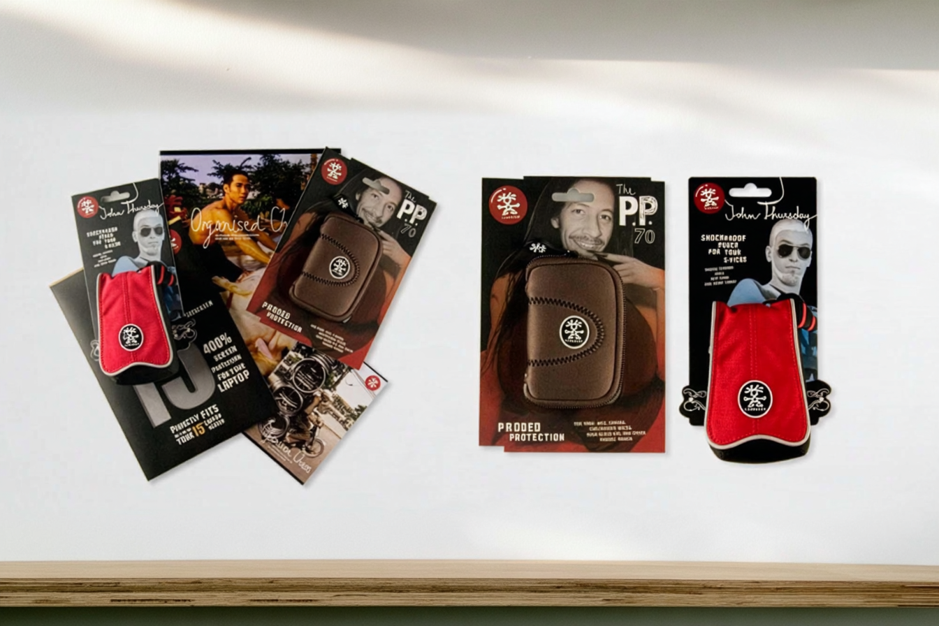 Crumpler Bags: Packaging and products