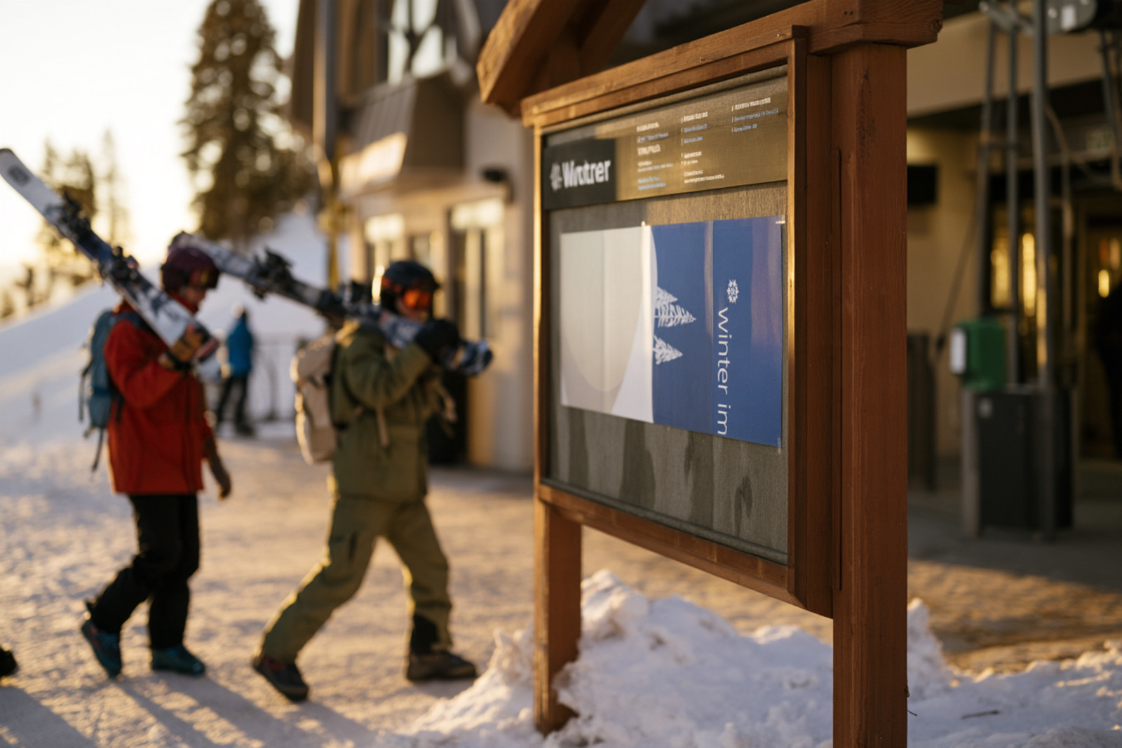 Nordpark: In situ — Valley station poster board