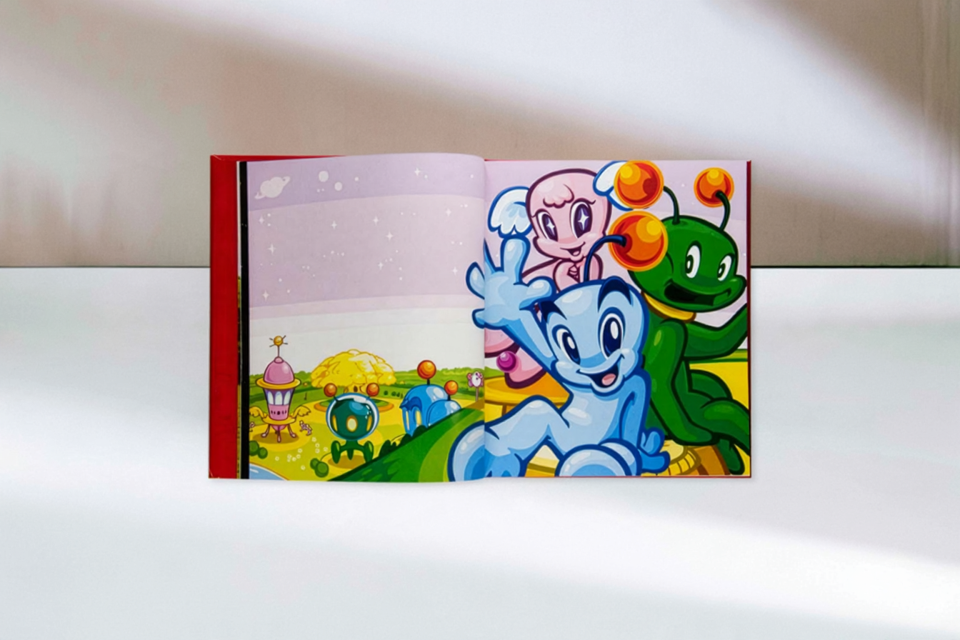 What A Happy Life And Death: Illustrated book spread