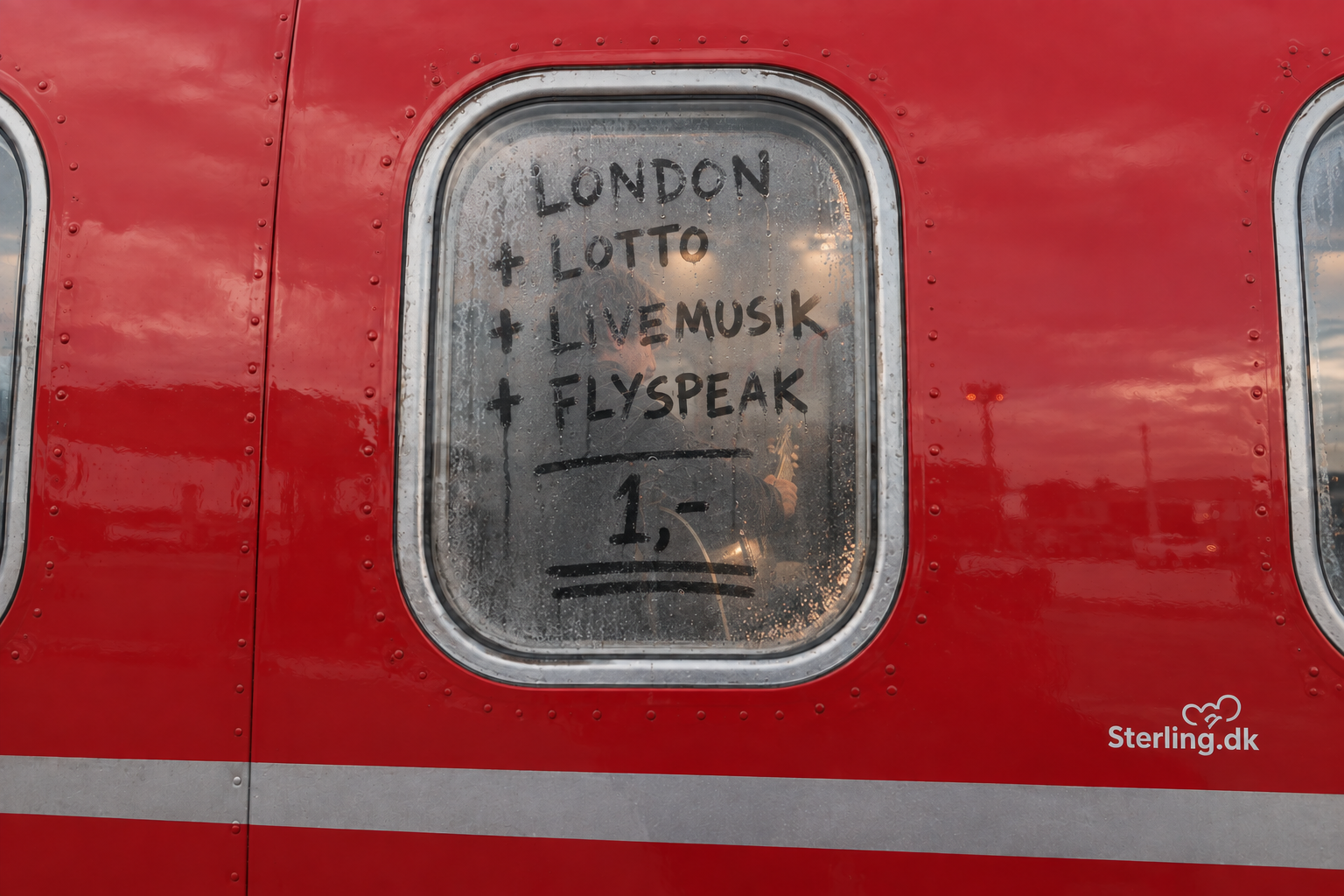 Sterling Airlines — campaign, cabin window