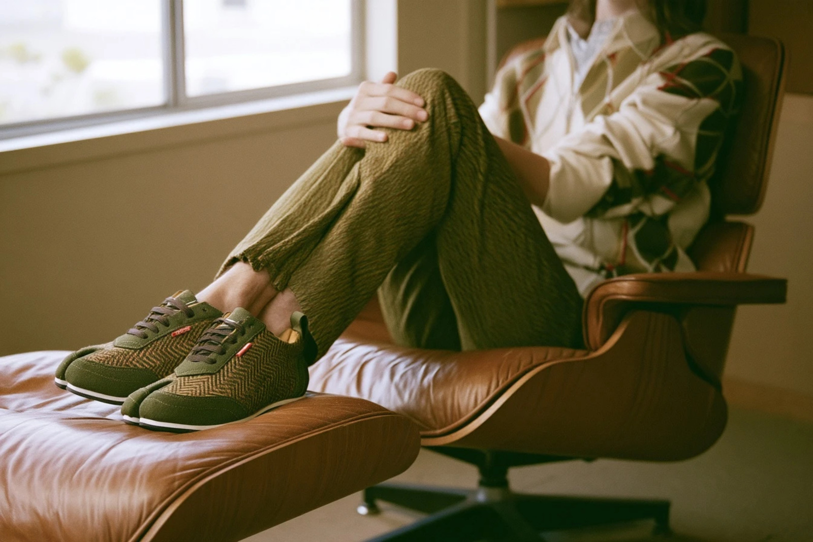 The herringbone colourway with corduroy and tweed.